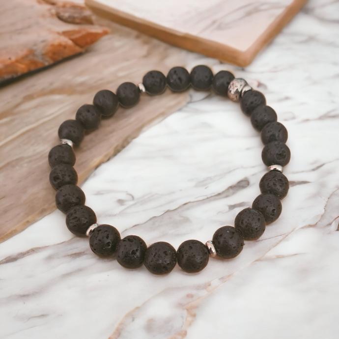 BRACELET EN PIERRE DE LAVE