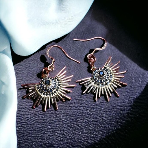 BOUCLES D OREILLES DORE MAYA