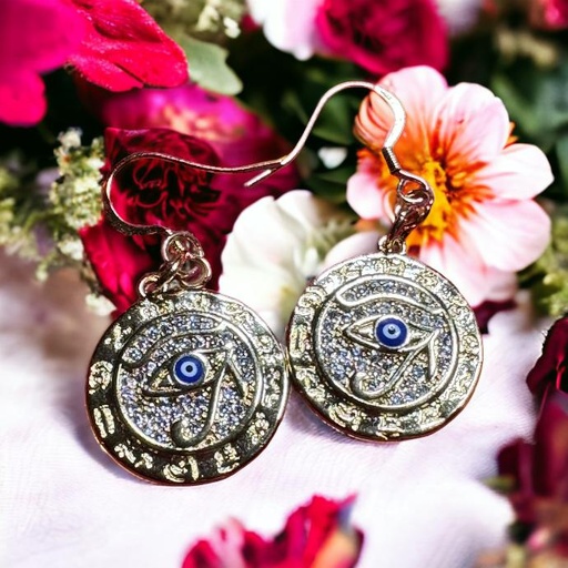 BOUCLES D OREILLES DORE HORUS