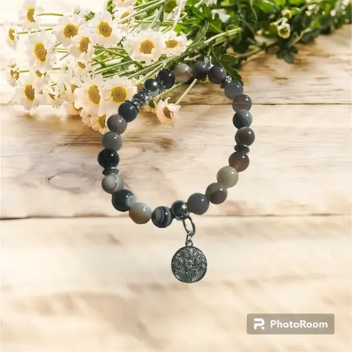 BRACELET EN AGATE BOSTWANA
