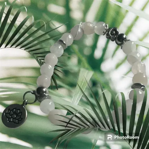 BRACELET EN JADE BLANC